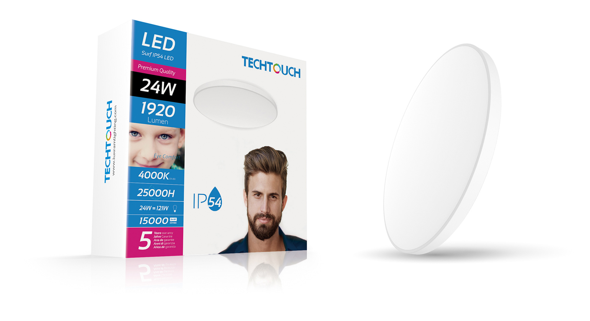 Surf LED Ceiling Lights Techtouch Flush Fittings Surf LED Ceiling Lights Techtouch Flush Fittings